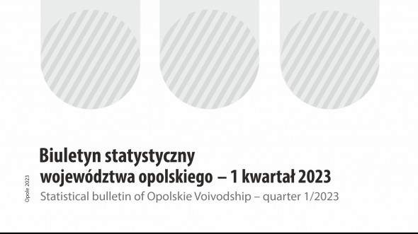 Statistical bulletin of Opolskie Voivodship – quarter 1/2023