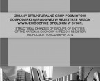 Structural changes of groups of entities of the national economy in REGON register in opolskie voivodship in 2014 Foto