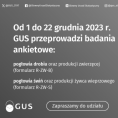 Badanie statystyczne z zakresu rolnictwa od 1 do 22 grudnia 2023 r. Foto
