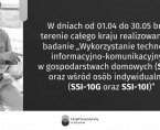Wykorzystanie technologii informacyjno-komunikacyjnych w gospodarstwach domowych (SSI-10) oraz wśród osób indywidualnych (SSI-10G oraz SSI-10I) Foto