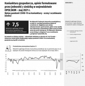 Koniunktura gospodarcza w województwie opolskim w maju 2021 r.