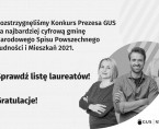 <b>Wyniki konkursu Prezesa GUS na najbardziej cyfrowa gminę NSP 2021 </b> Foto