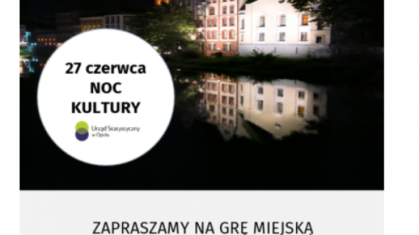 <div style="font-weight: bold; color: navy;">Noc Kultury - statystyczna gra miejska!</div>