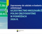 Badanie uczestnictwa mieszkańców Polski (rezydentów) w podróżach 2026 r. Foto