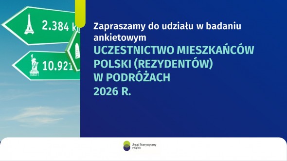 Badanie uczestnictwa mieszkańców Polski (rezydentów) w podróżach 2026 r.